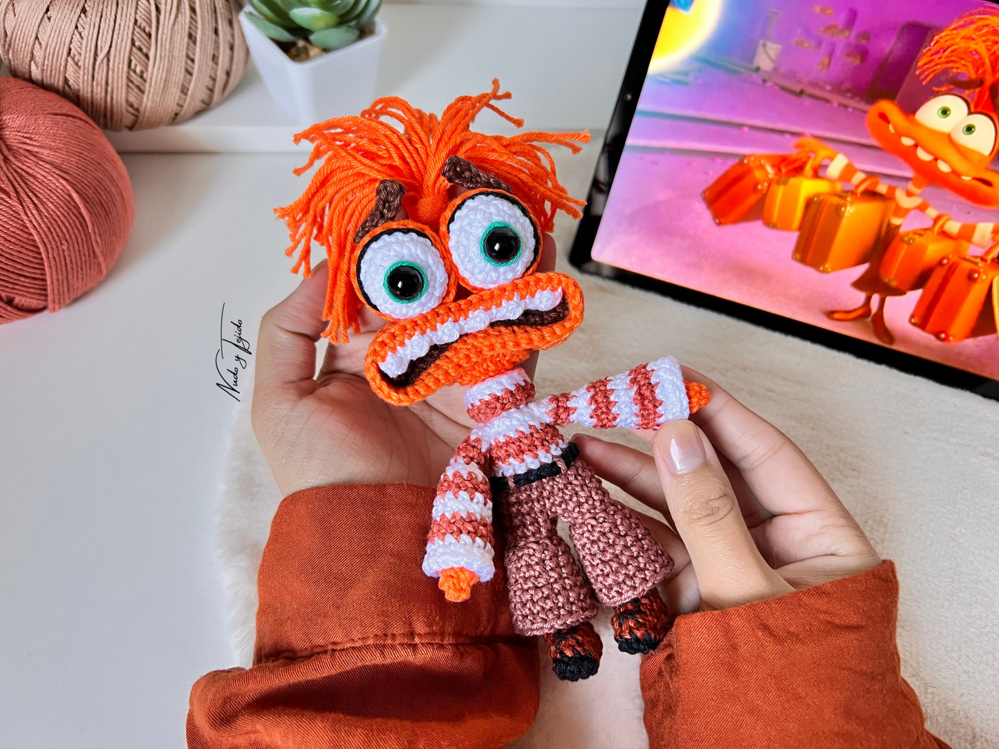 Ansiedad Intensamente Amigurumi Patrón PDF Español, Portugués, Inglés