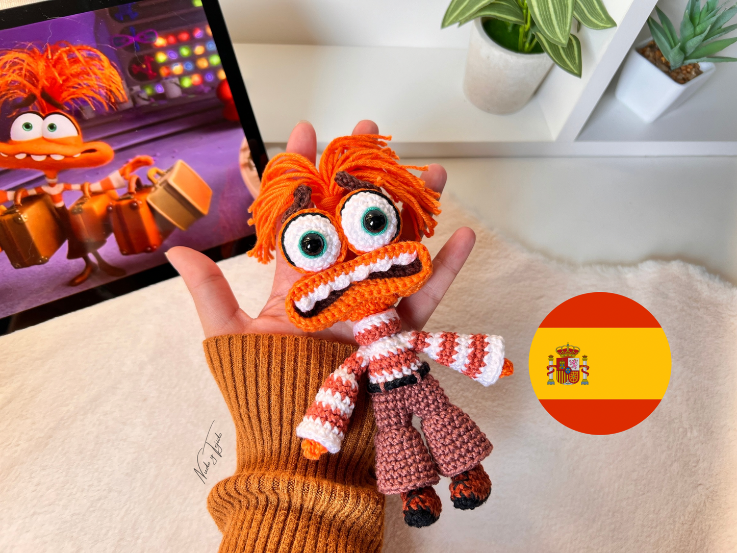 Ansiedad Intensamente Amigurumi Patrón PDF Español, Portugués, Inglés