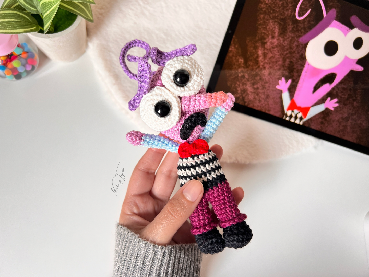 Miedo Intensamente Amigurumi Patrón PDF Esp, Port, Ing