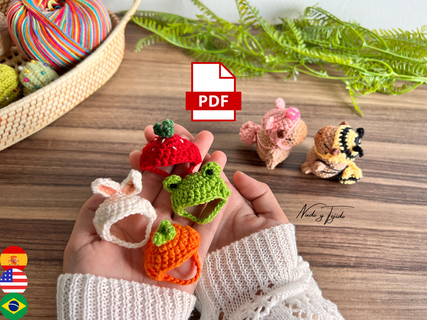 Patrón Disfraces Capibara Amigurumi PDF English, Español, Português