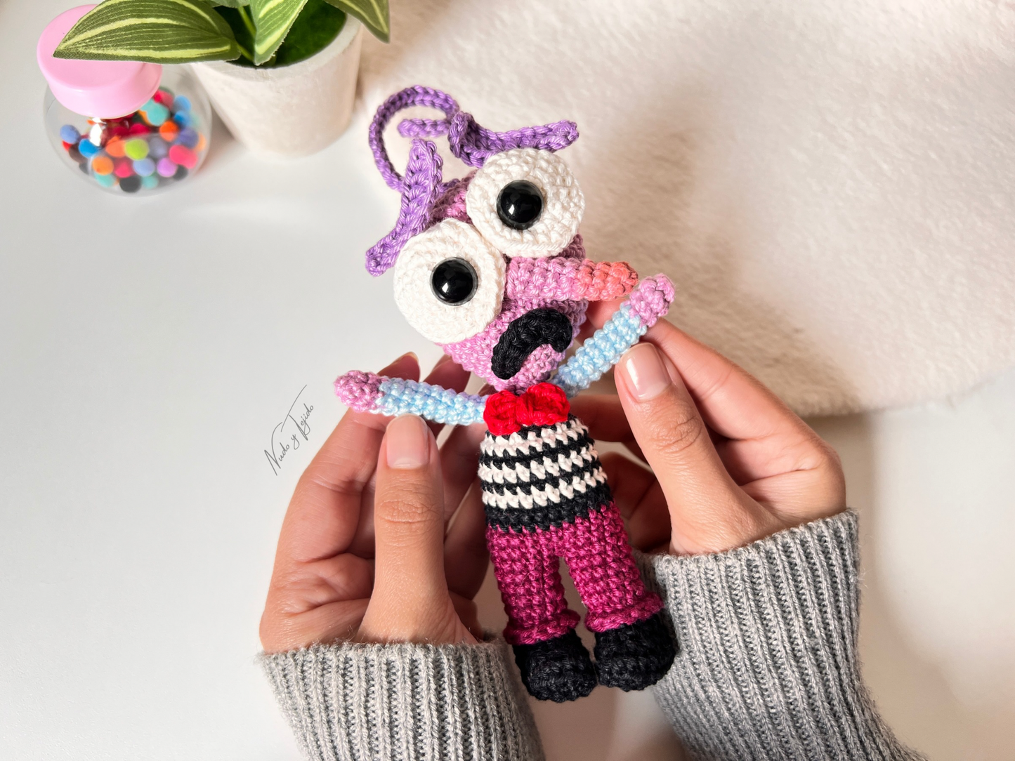 Miedo Intensamente Amigurumi Patrón PDF Esp, Port, Ing