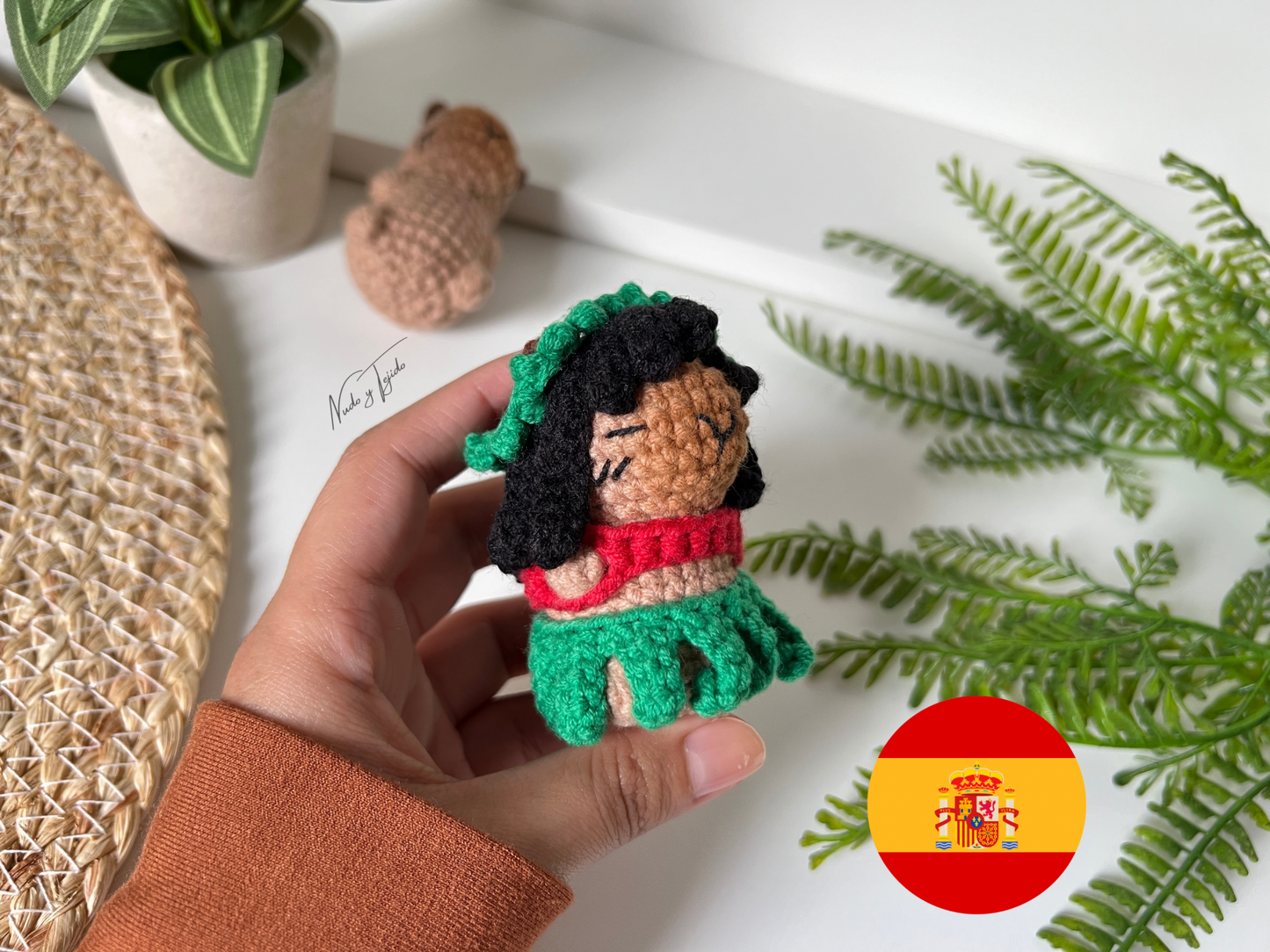 Disfraz Capibara Lilo Patrón PDF Esp, Port, Ing - Nudo y Tejido