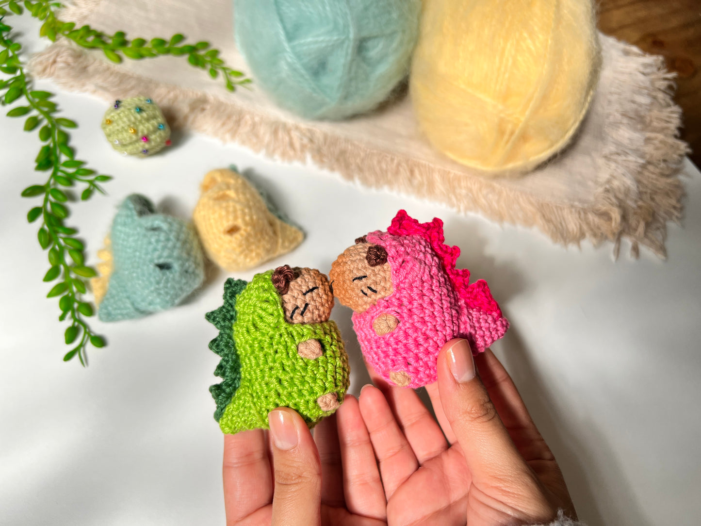 Patrón Disfraz Dinosaurio para Capibara Amigurumi PDF English, Español, Português