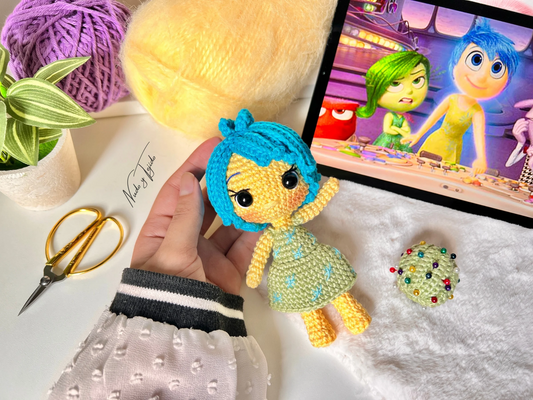 Patrón Alegría Intensamente amigurumi PDF Español, Portugués, Inglés