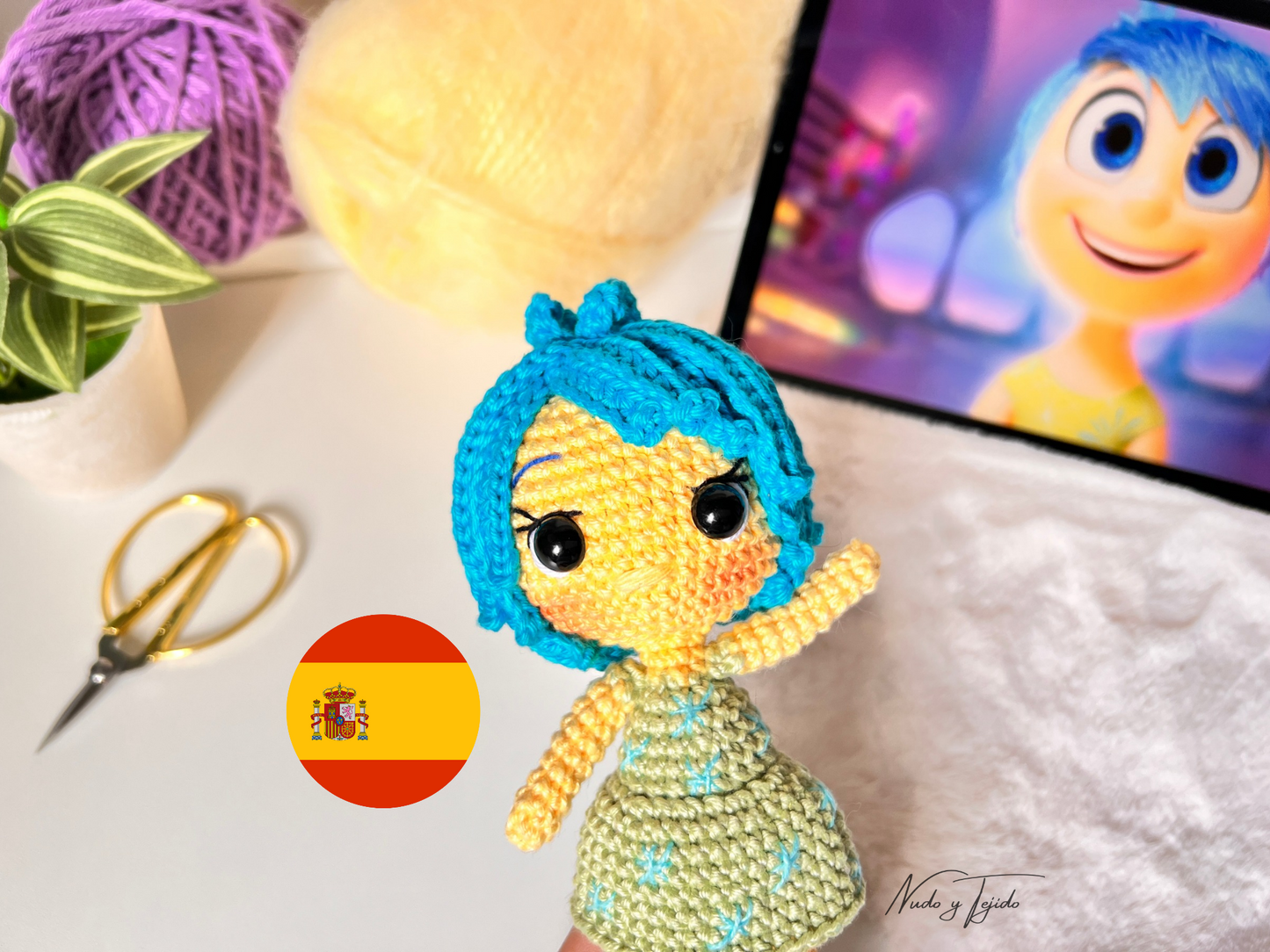 Patrón Alegría Intensamente amigurumi PDF Español, Portugués, Inglés