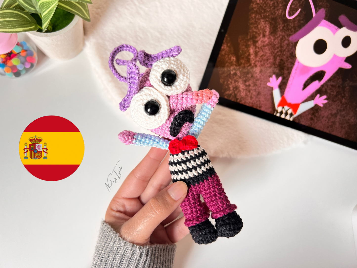 Miedo Intensamente Amigurumi Patrón PDF Esp, Port, Ing