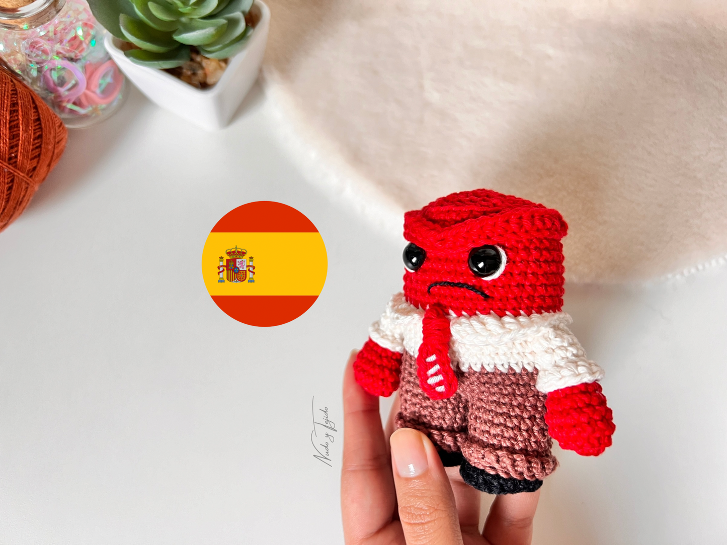 Furia Intensamente Amigurumi Patrón PDF Esp, Port, Ingl