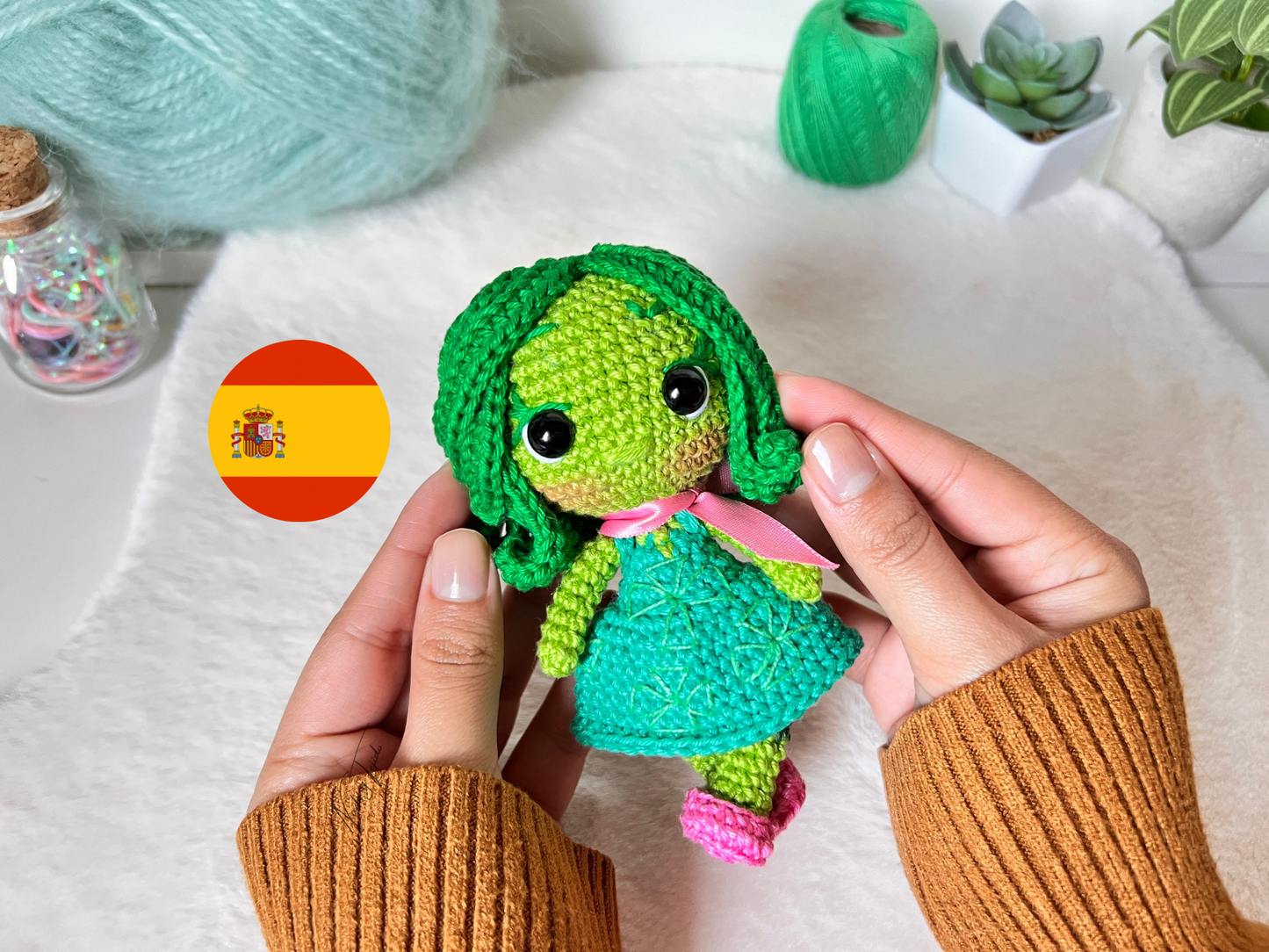 Desagrado Intensamente Amigurumi Patrón PDF Español, Portugués, Inglés