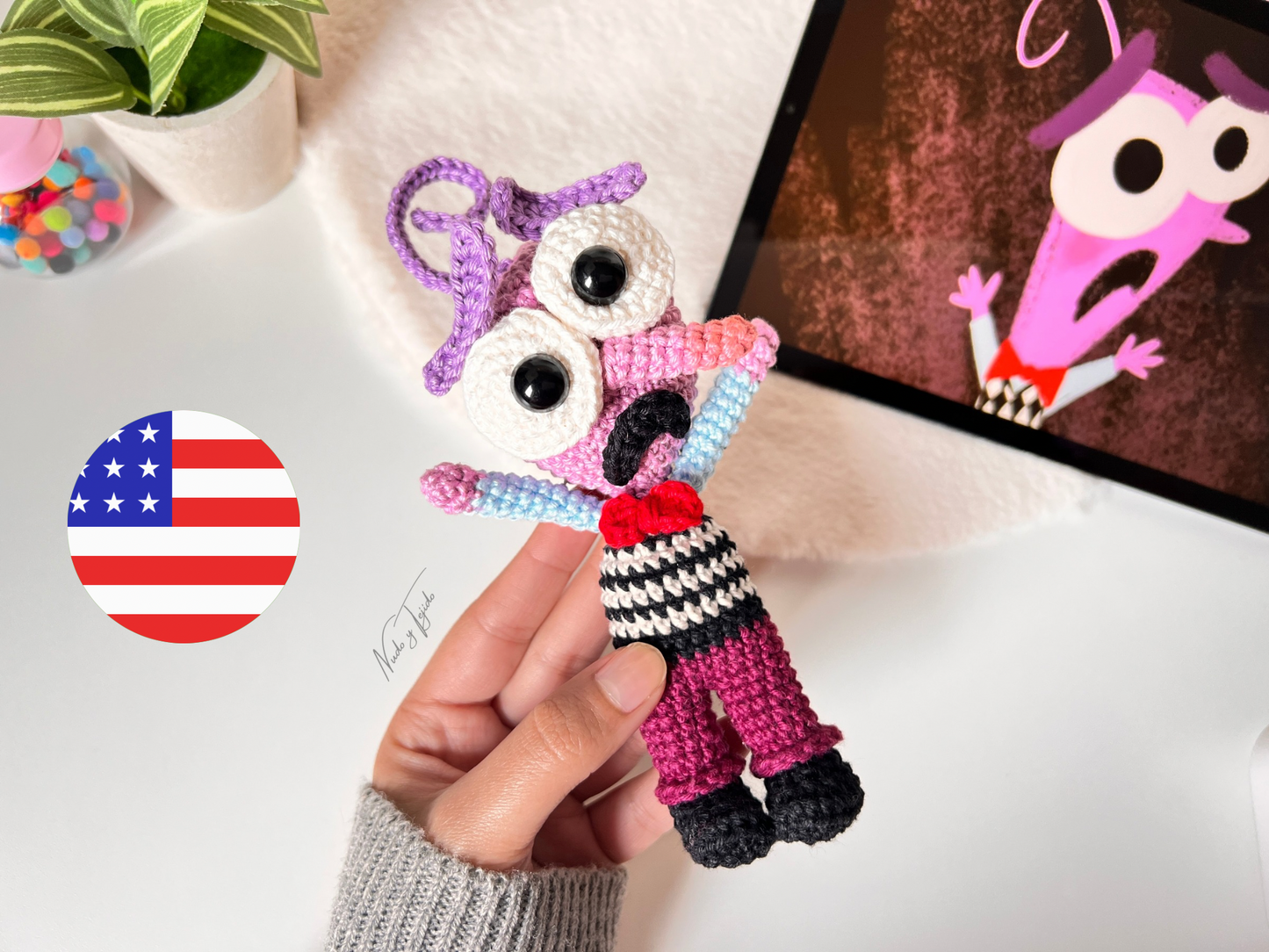 Miedo Intensamente Amigurumi Patrón PDF Esp, Port, Ing