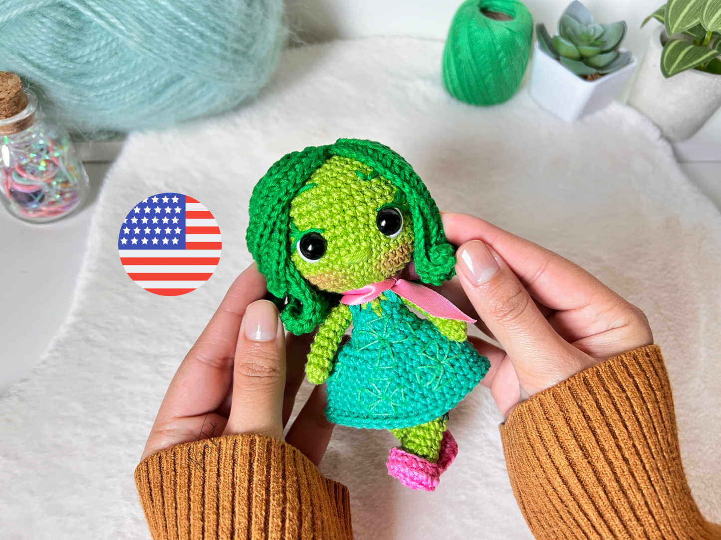 Desagrado Intensamente Amigurumi Patrón PDF Español, Portugués, Inglés