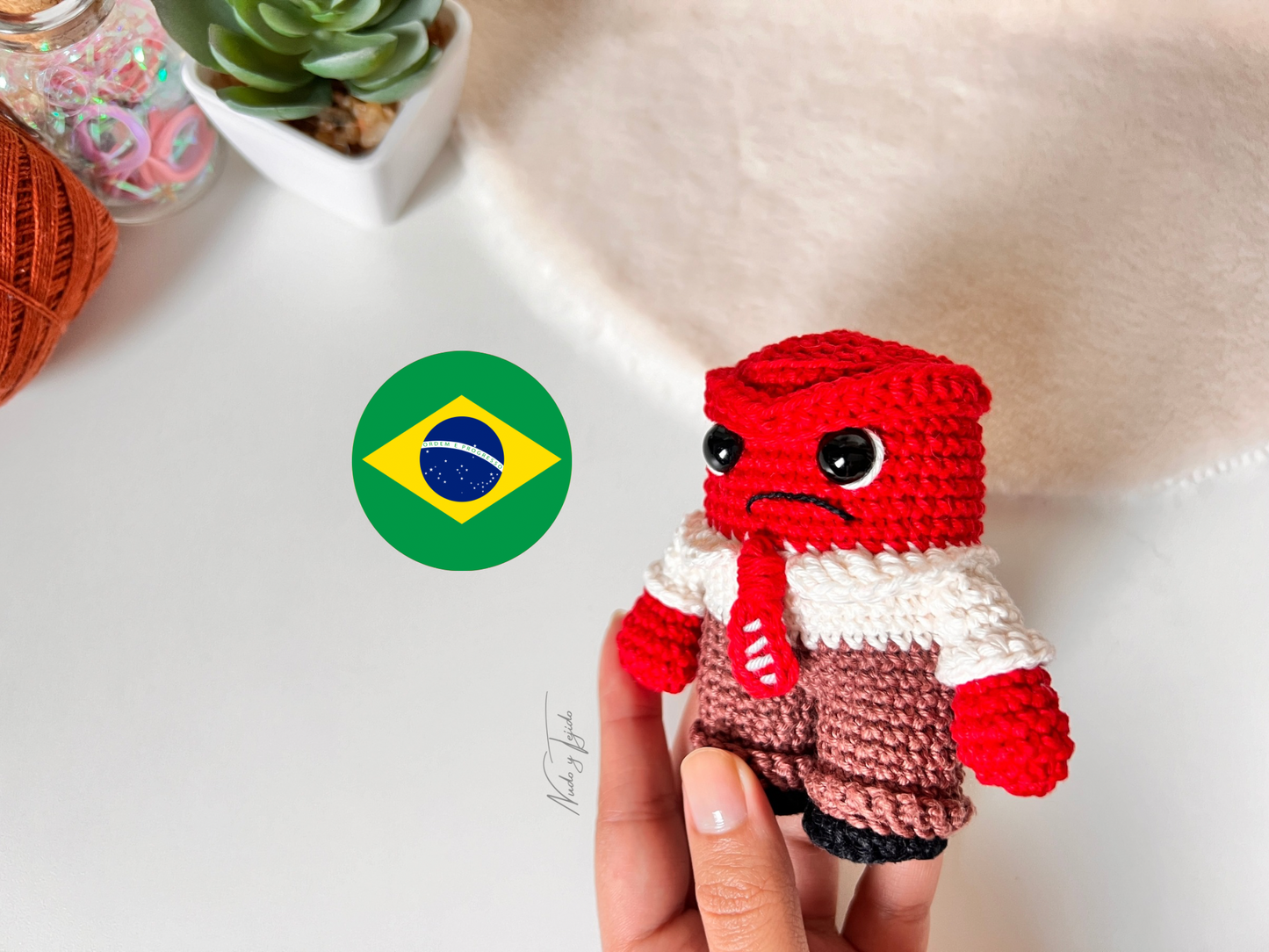 Furia Intensamente Amigurumi Patrón PDF Esp, Port, Ingl