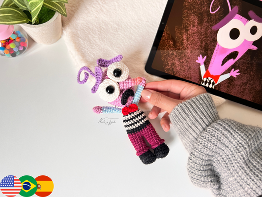 Miedo Intensamente Amigurumi Patrón PDF Esp, Port, Ing