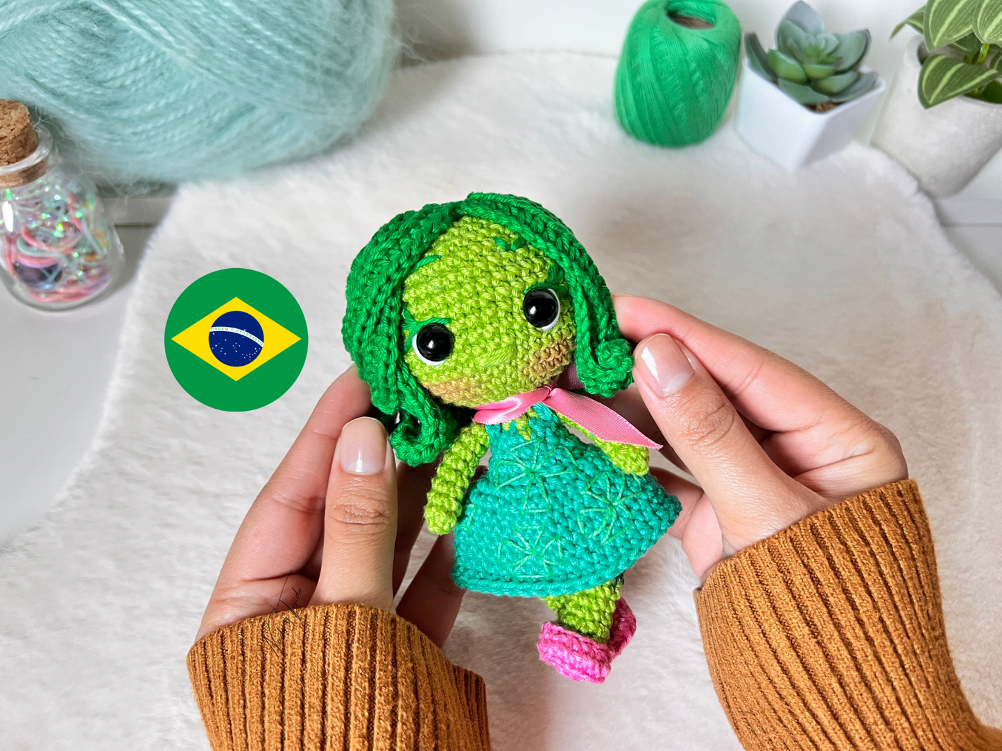 Desagrado Intensamente Amigurumi Patrón PDF Español, Portugués, Inglés